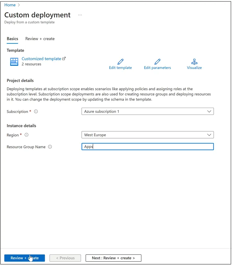 Azure Lighthouse deployment